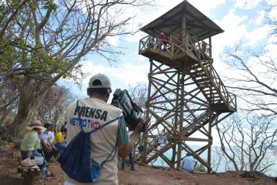 La prensa y la televisión informaron sobre la apertura del sendero natural