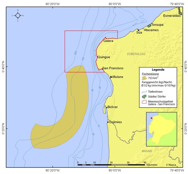 Das Hauptfanggebiet der Corvina-Fischer aus San Francisco del Cabo. Das Hauptfanggebiet der Corvina-Fischer aus San Francisco del Cabo.